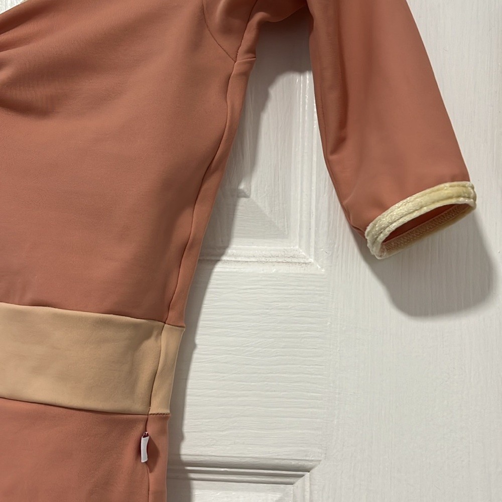 Yumiko Lucy size S techni fabric,velvet trim;peach, light peach/nude,vanilla - Picture 2 of 7
